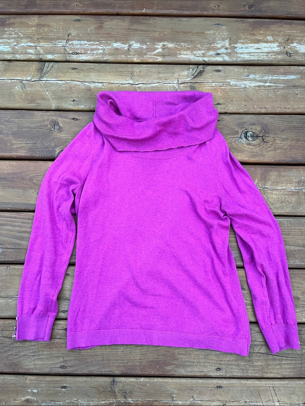 Jessica purple loose turtleneck lightweight sweater